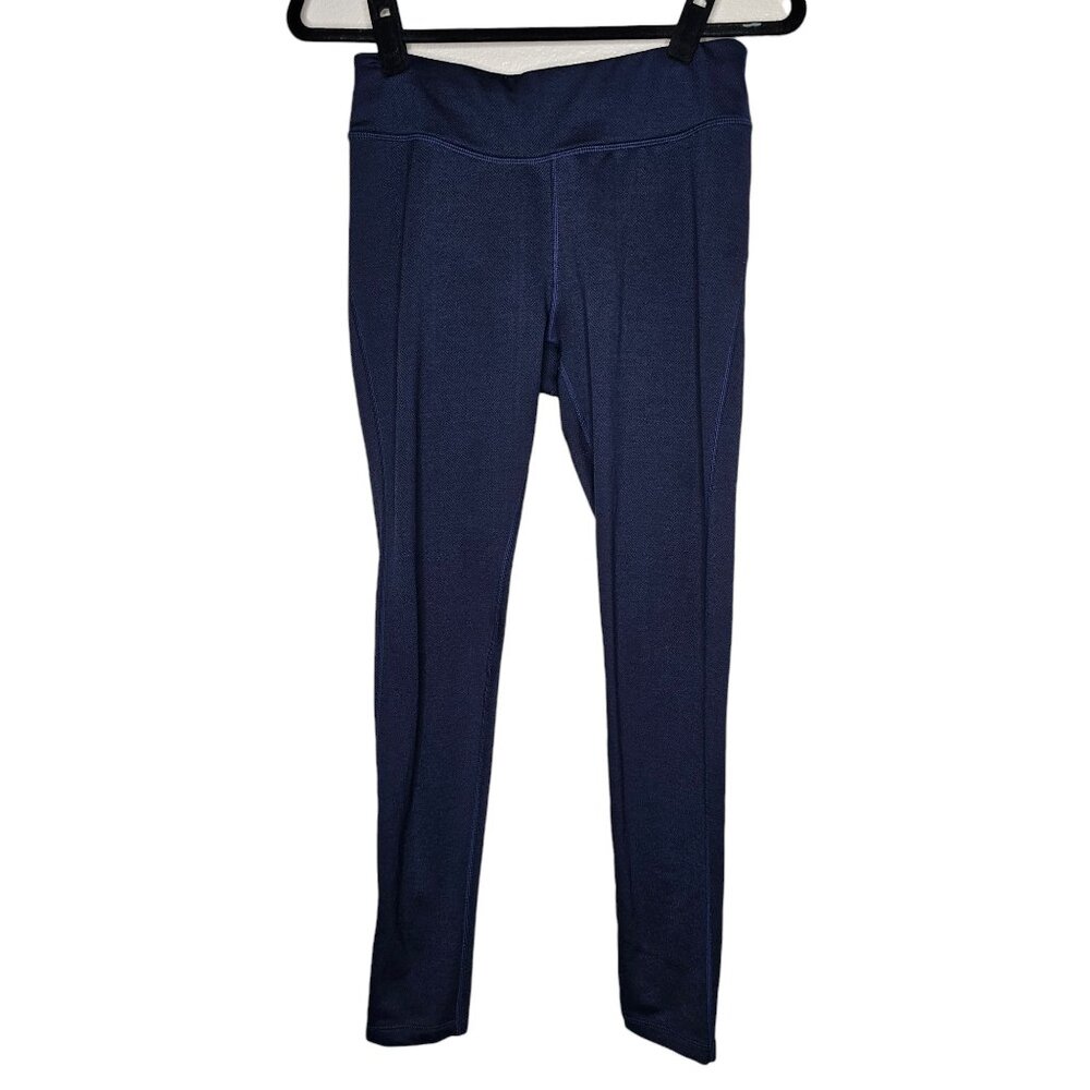 Title Nine S Navy Blue Eighth Day 2.0 Tights Athletic Leggings Gym Yoga Active - Picture 2 of 7